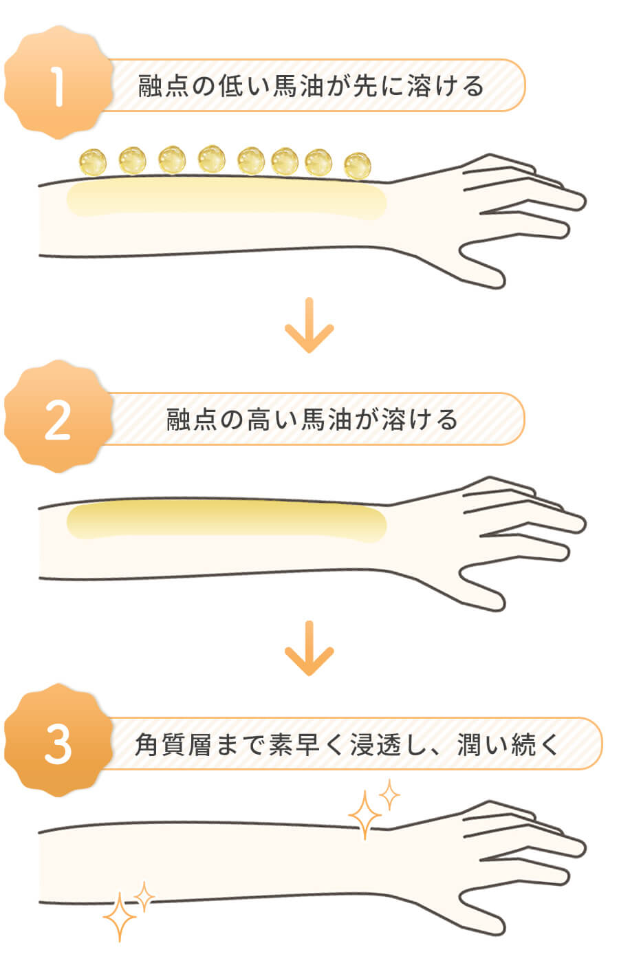 融点が低い馬油溶ける