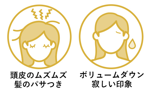 頭皮のムズムズ、ハリコシ不足